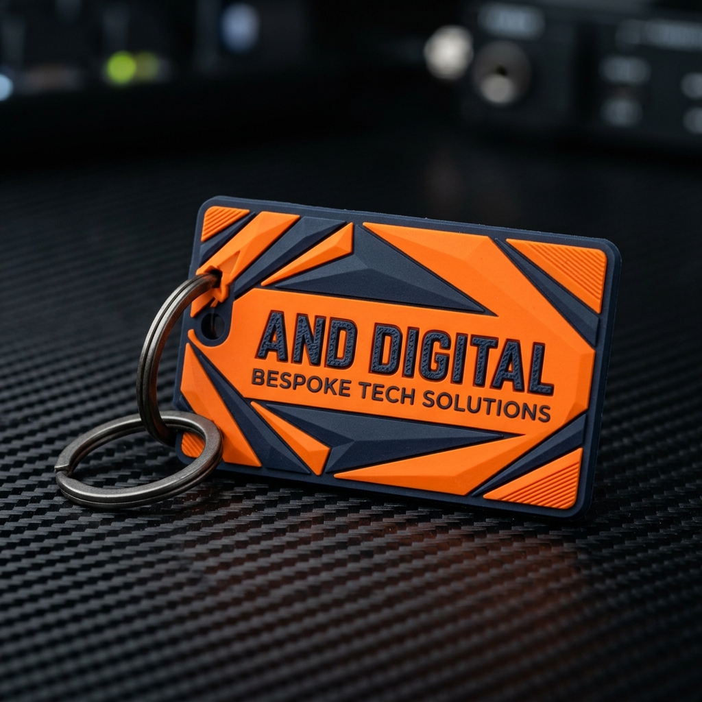 Custom 3D Soft PVC Keychain for AND Digital