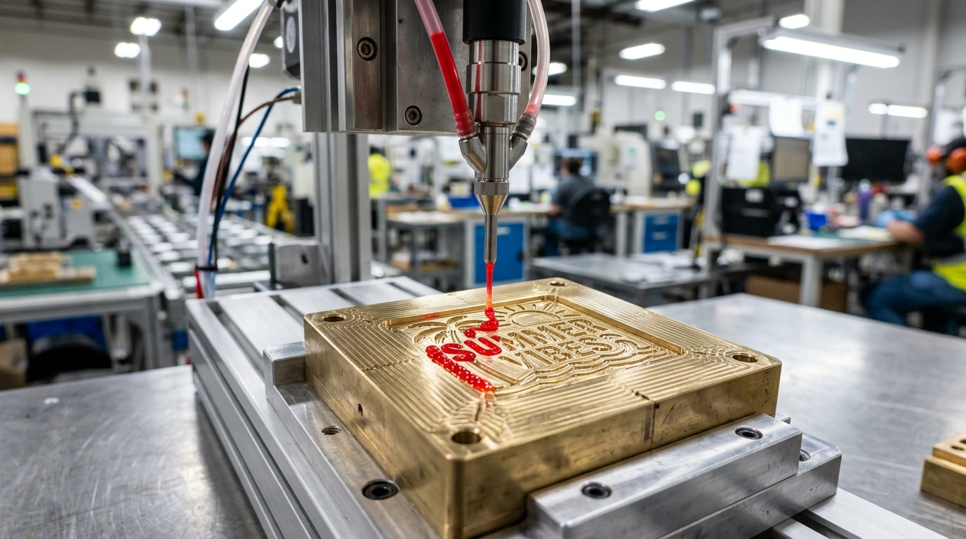 Automated Micro-dispensing Needle on CNC Brass Mold