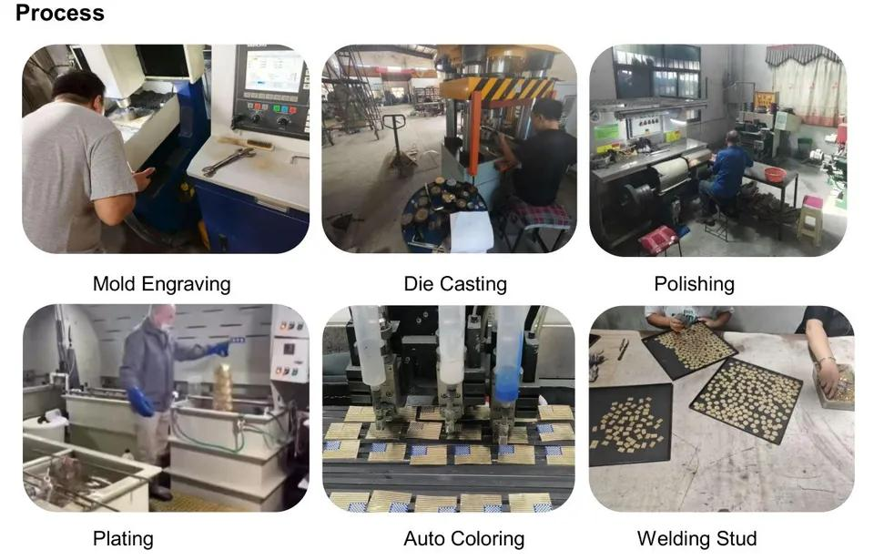 In-house machinery: CNC mold engraving, hydraulic die casting, polishing and auto coloring