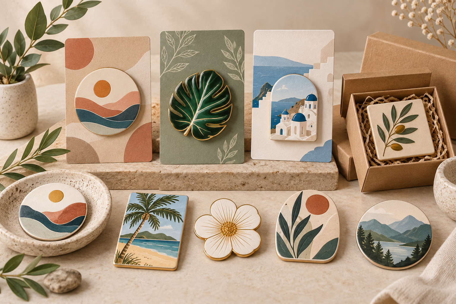 Retail Souvenir Blister Pack Commemorative Magnets