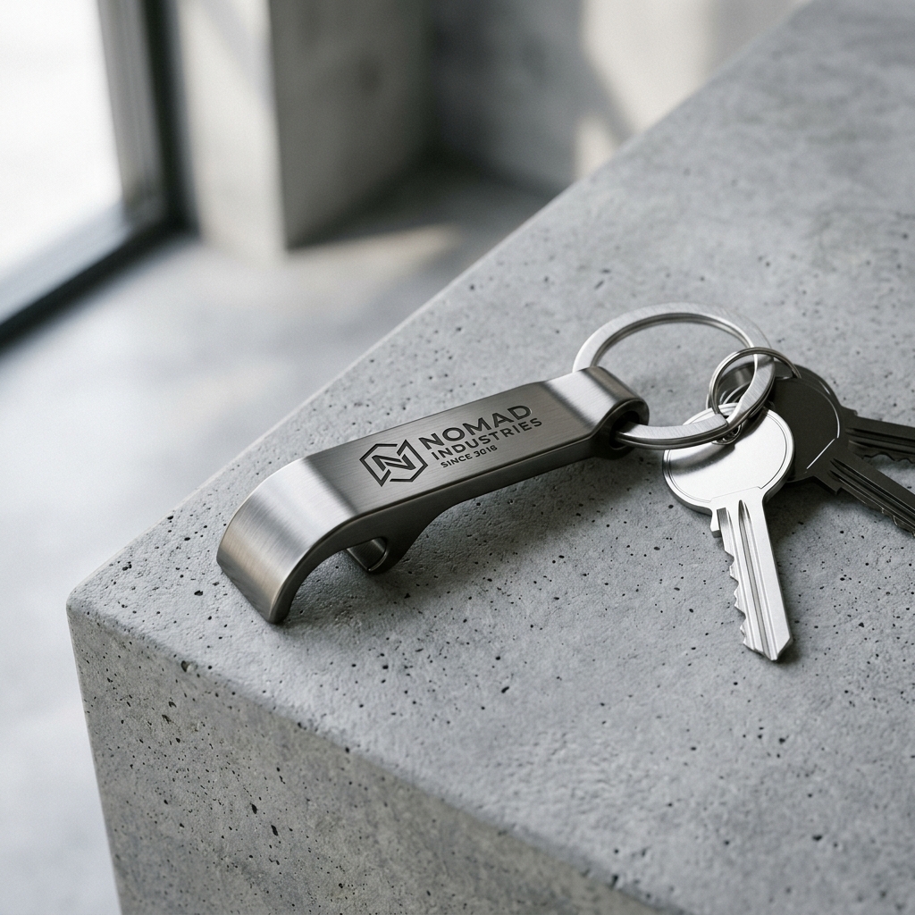 Zinc Alloy Bottle Opener Keyring