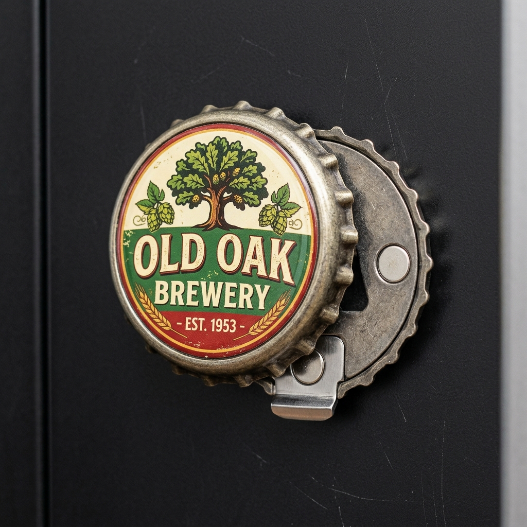 Multifunctional Metal Bottle Opener Fridge Magnet