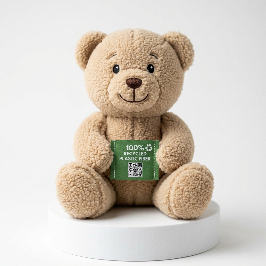100% Certified Recycled RPET Eco Plush Bear