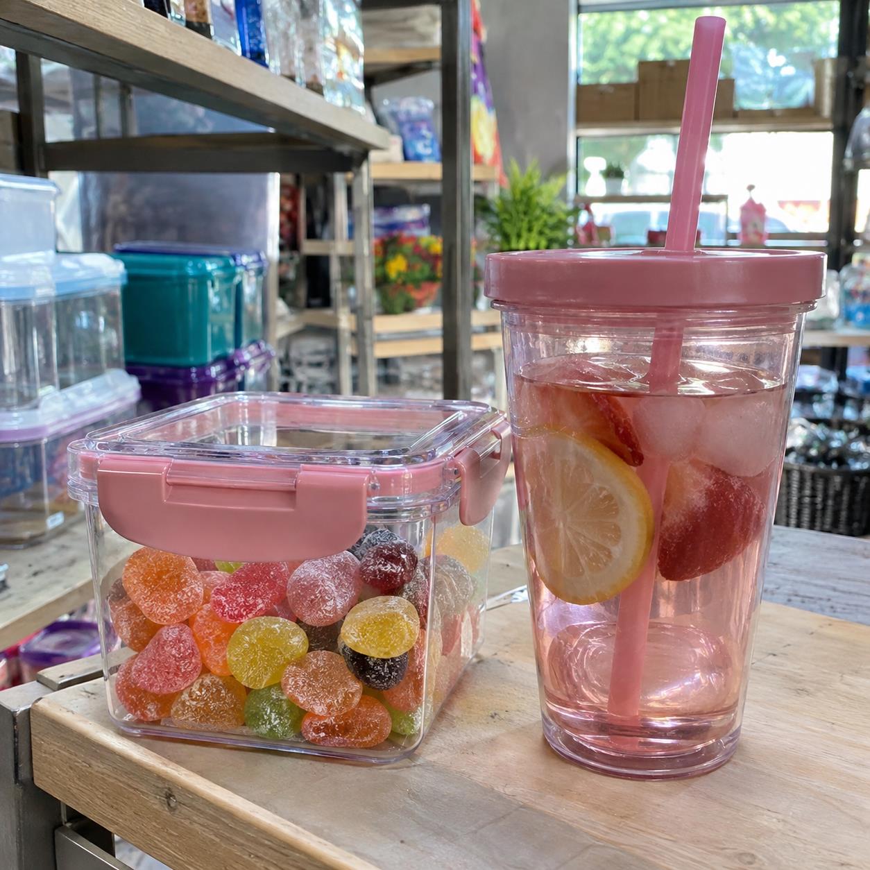 Illustrative concept of Candy and Cup Set