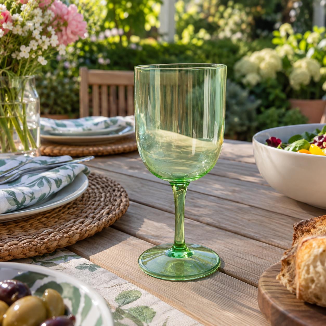 Illustrative concept of Plastic Wine Glass