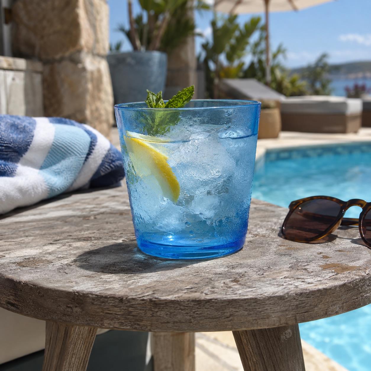 Illustrative concept of Poolside Tumbler