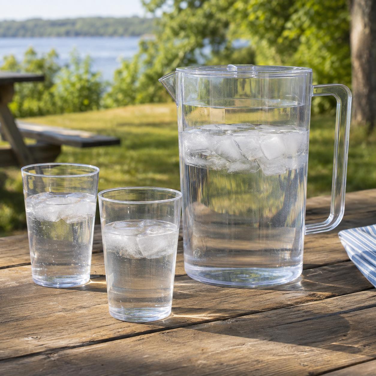 Illustrative concept of Outdoor Drinkware Set