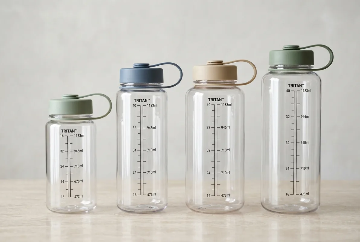 Coordinated 4-size drinkware retail assortment