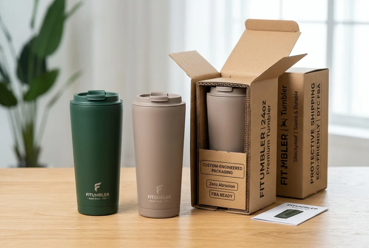 Scratch-proof matte tumbler for Amazon e-commerce